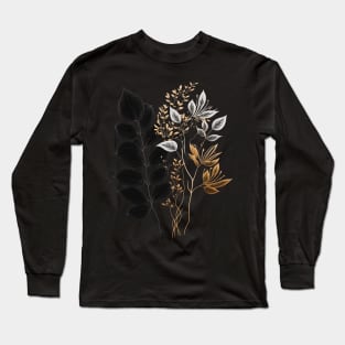 Minimalist Leaves Long Sleeve T-Shirt